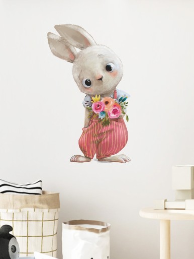 Kids Cartoon Rabbit Print Wall Sticker