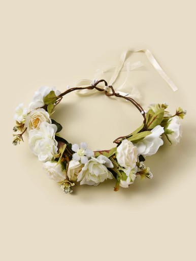 Girls Flower Hair Garland