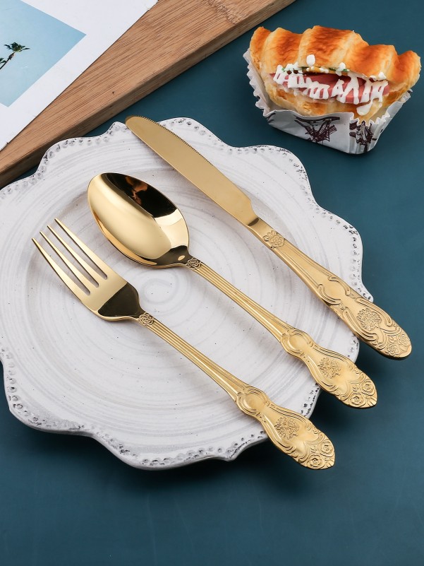 3pcs Stainless Steel Cutlery Set
