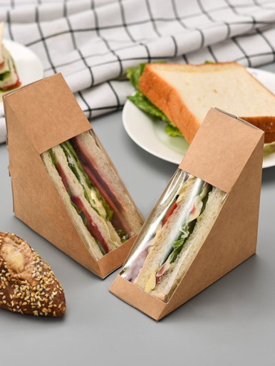 10pcs Sandwich Packaging Box