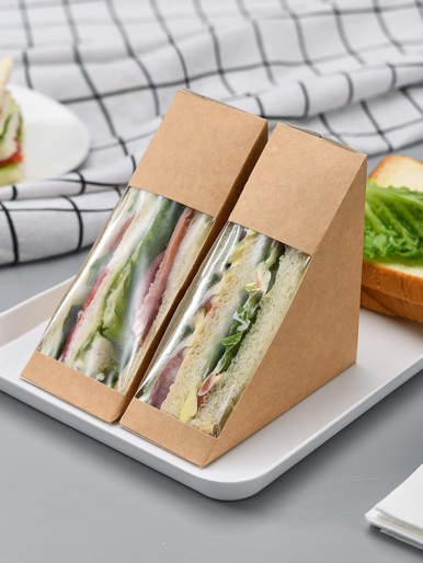 10pcs Sandwich Packaging Box