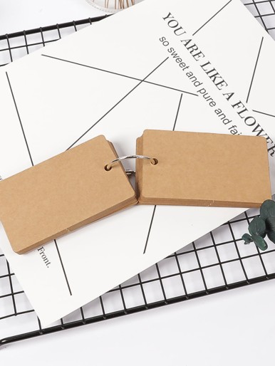 1pc Kraft Paper Ring Memo Pad