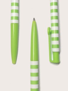 5pcs Striped Pattern Ballpoint Pen