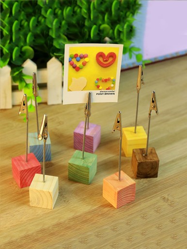 2pcs Random Color Desktop Card Clip