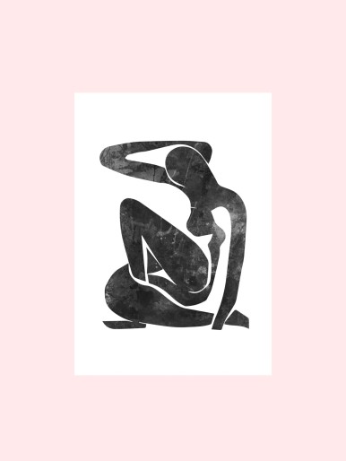 Abstract Figure Graphic Wall Painting Without Frame