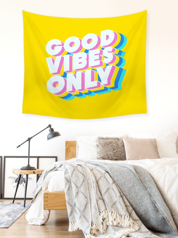 Slogan Graphic Tapestry