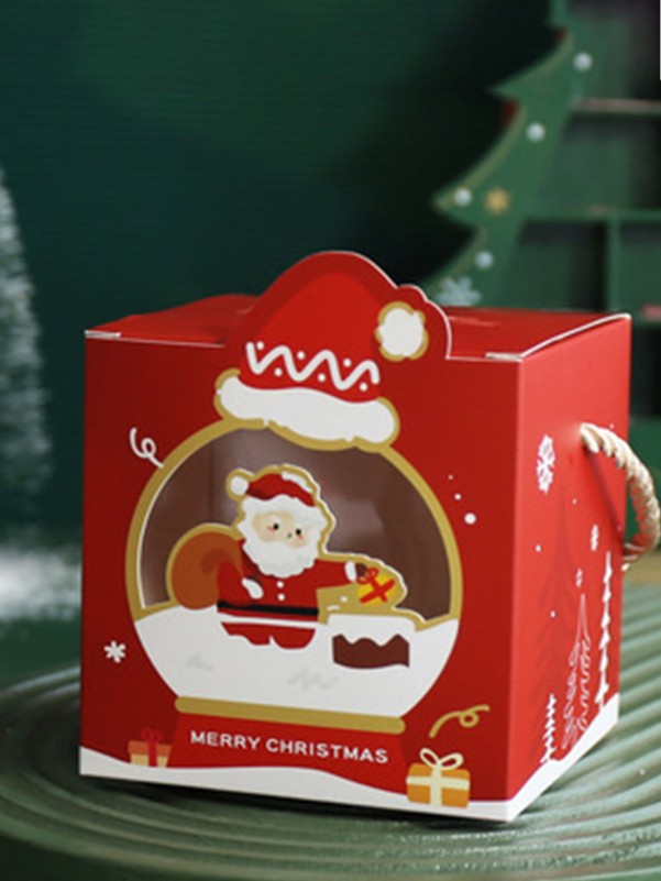 4pcs Christmas Random Pattern Dessert Box