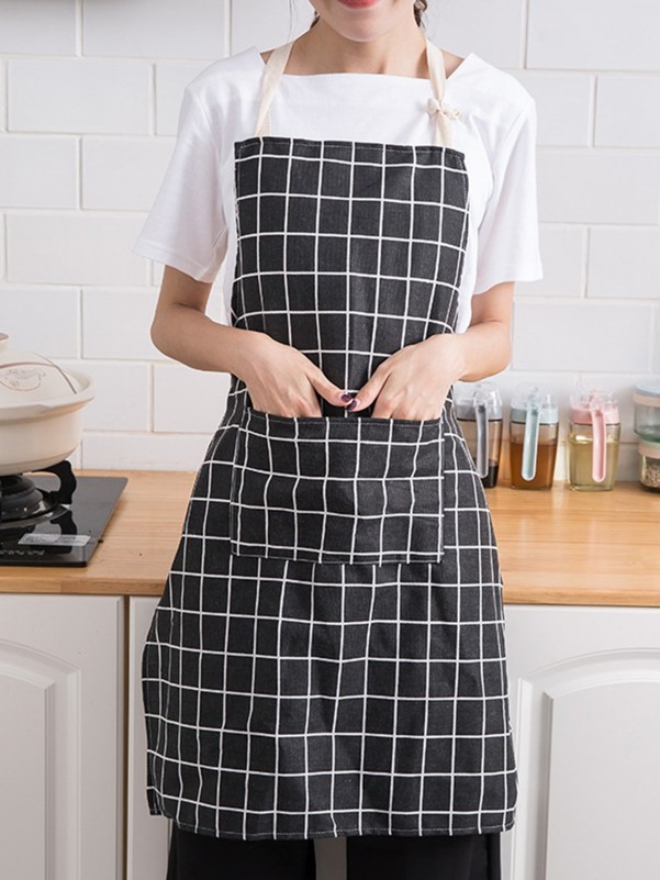 Plaid Pattern Apron