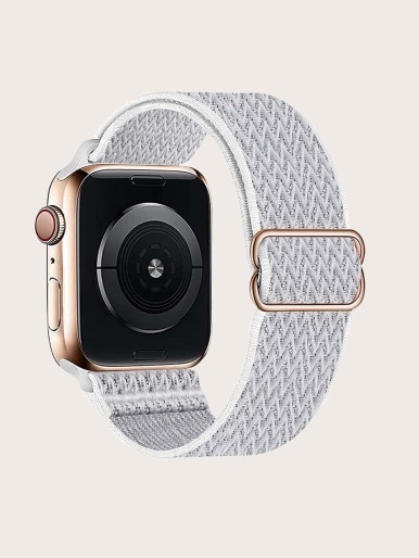 Woven Pattern Elastic Watchband Compatible With iWatch