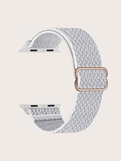Woven Pattern Elastic Watchband Compatible With iWatch