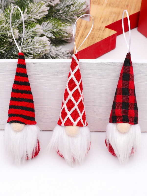 3pcs Christmas Gnome Decorative Doll