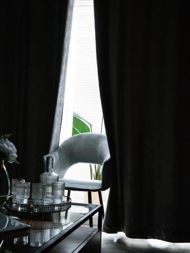 Minimalist Single Panel Blackout Curtain