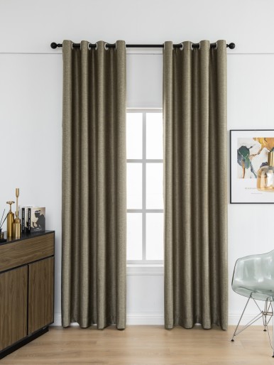 Solid Color Single Panel Blackout Curtain