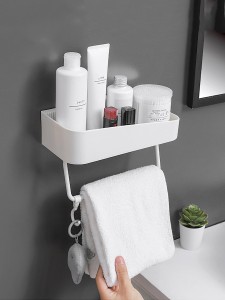 1pc Wall Mounted Bathroom Storage Rack