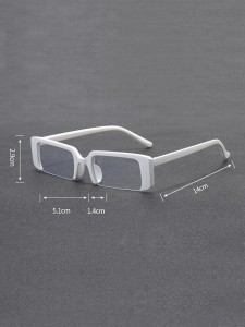 Men Square Frame Eyeglasses