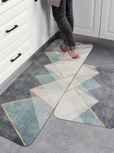 1pc Geometric Pattern Kitchen Rug