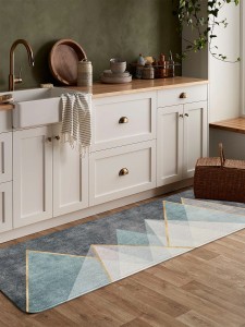 1pc Geometric Pattern Kitchen Rug