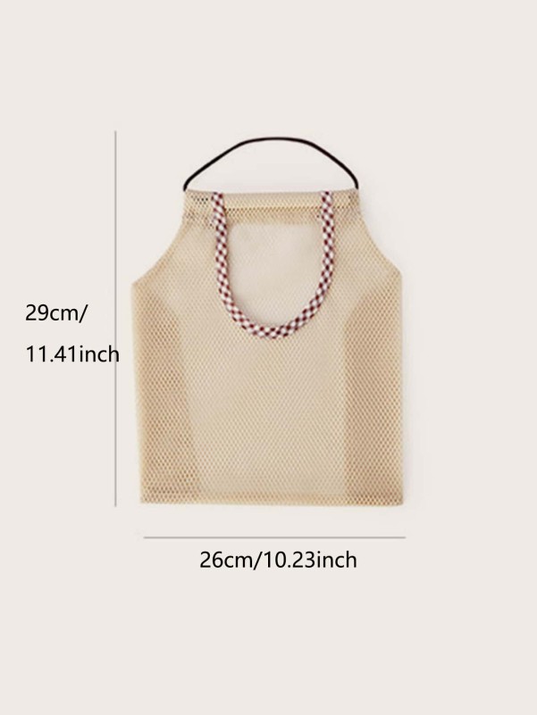 1pc Kitchen Hanging Mesh Storage Bag