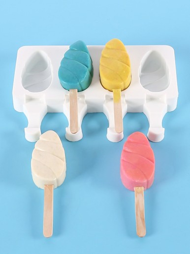 1pc 4 Grid Popsicle Mold