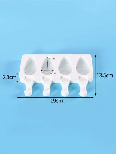 1pc 4 Grid Popsicle Mold