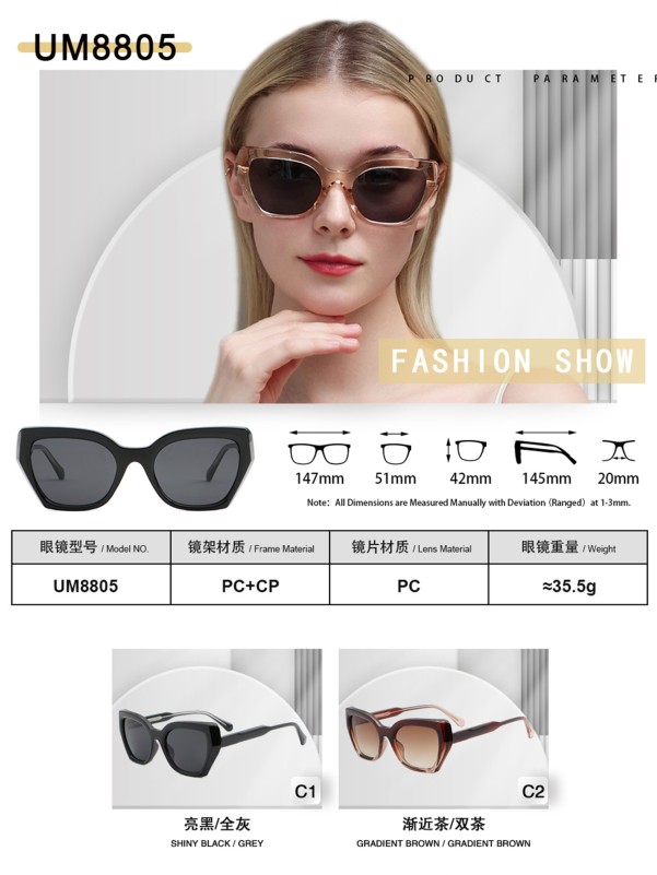 Women's sunglasses with large lenses