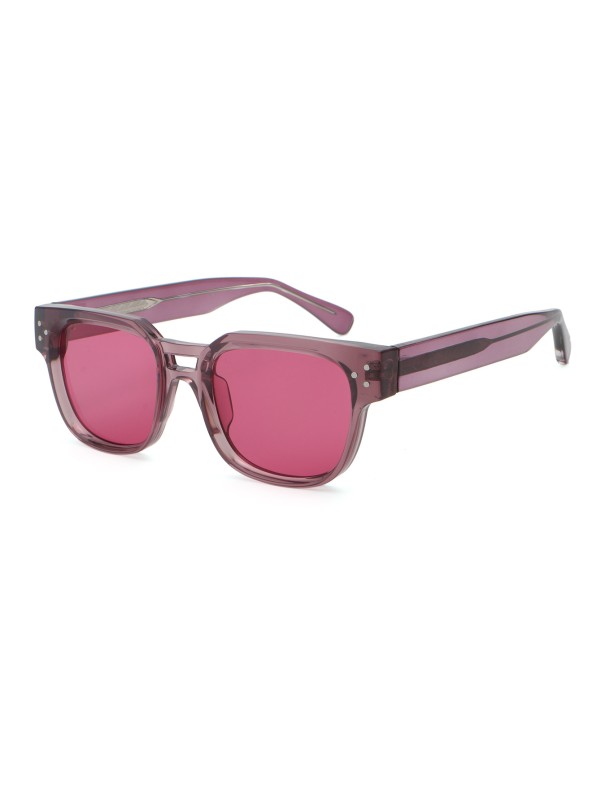 Women's pink frame glasses