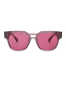 Women's pink frame glasses