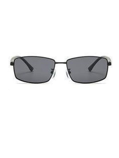 Men's glasses, silver and black frame