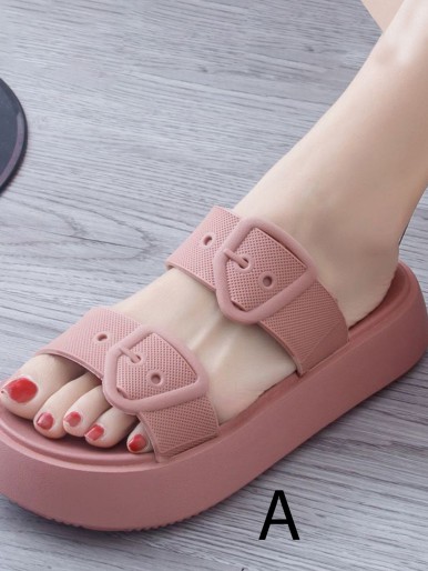 Plastic women's slippers
