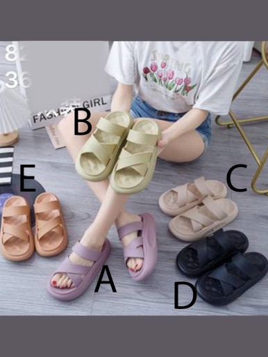 Plastic women's sandals - Khaki
