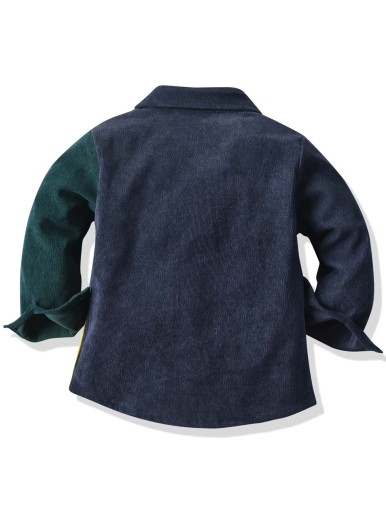 Toddler Boys Color-block Corduroy Shirt