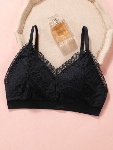 Girls Contrast Lace Bralette