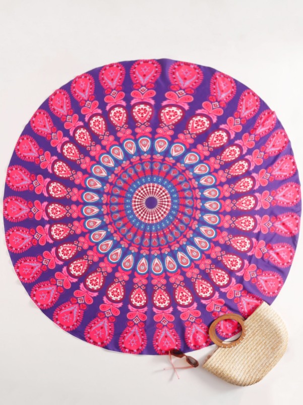 Mandala Print Beach Blanket