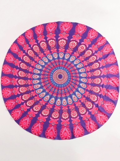 Mandala Print Beach Blanket