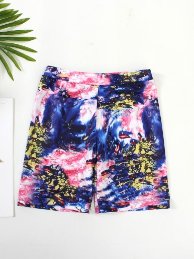 Boys Tie Dye Swim Shorts