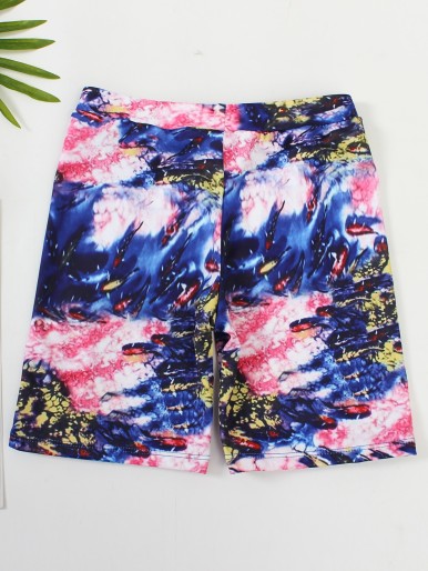 Boys Tie Dye Swim Shorts