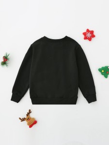 1pc Toddler Boy Christmas Print Sweatshirt