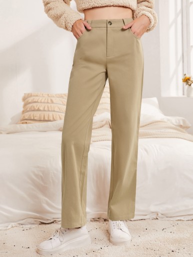 High Waisted Tailored Pants