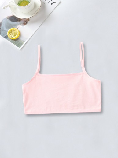 Girls 3 Pack Solid Cami Bralette