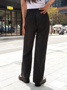 Contrast Tape Straight Leg Pants