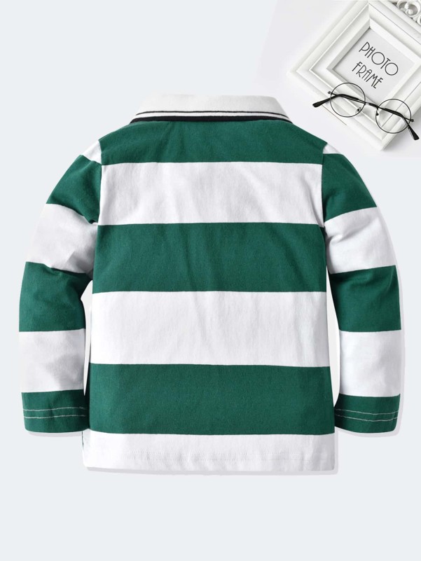 Toddler Boys Stripe Polo Shirt