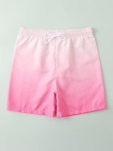 Boys Ombre Knot Front Swim Shorts