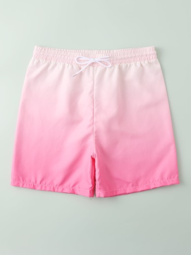 Boys Ombre Knot Front Swim Shorts