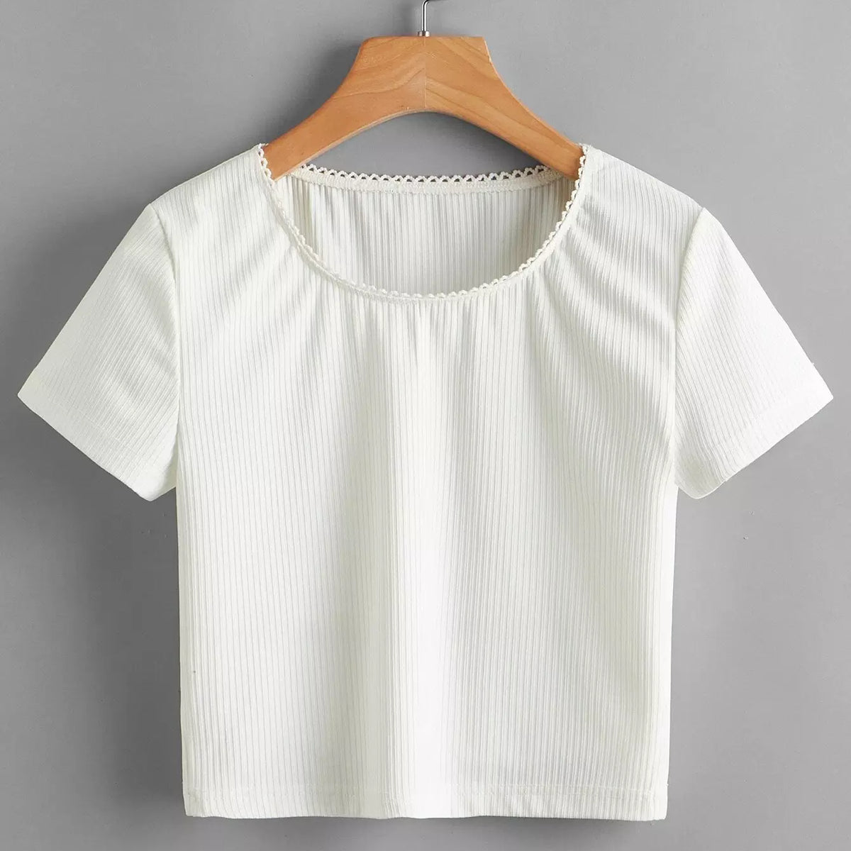 Solid Ribbed Tee – Beisat