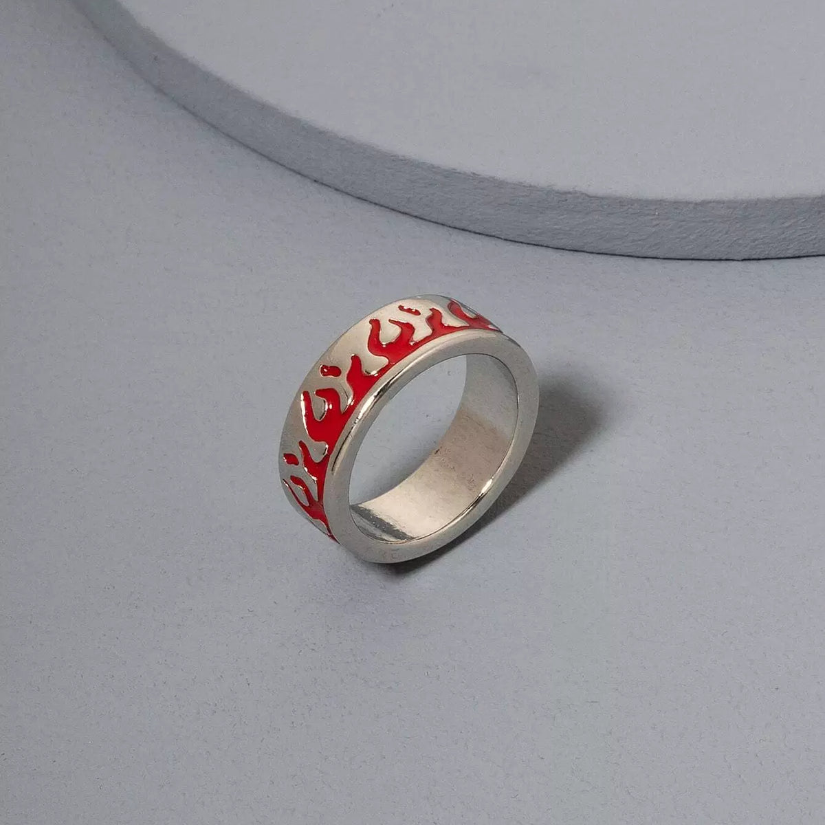 Men Flame Pattern Ring – Beisat