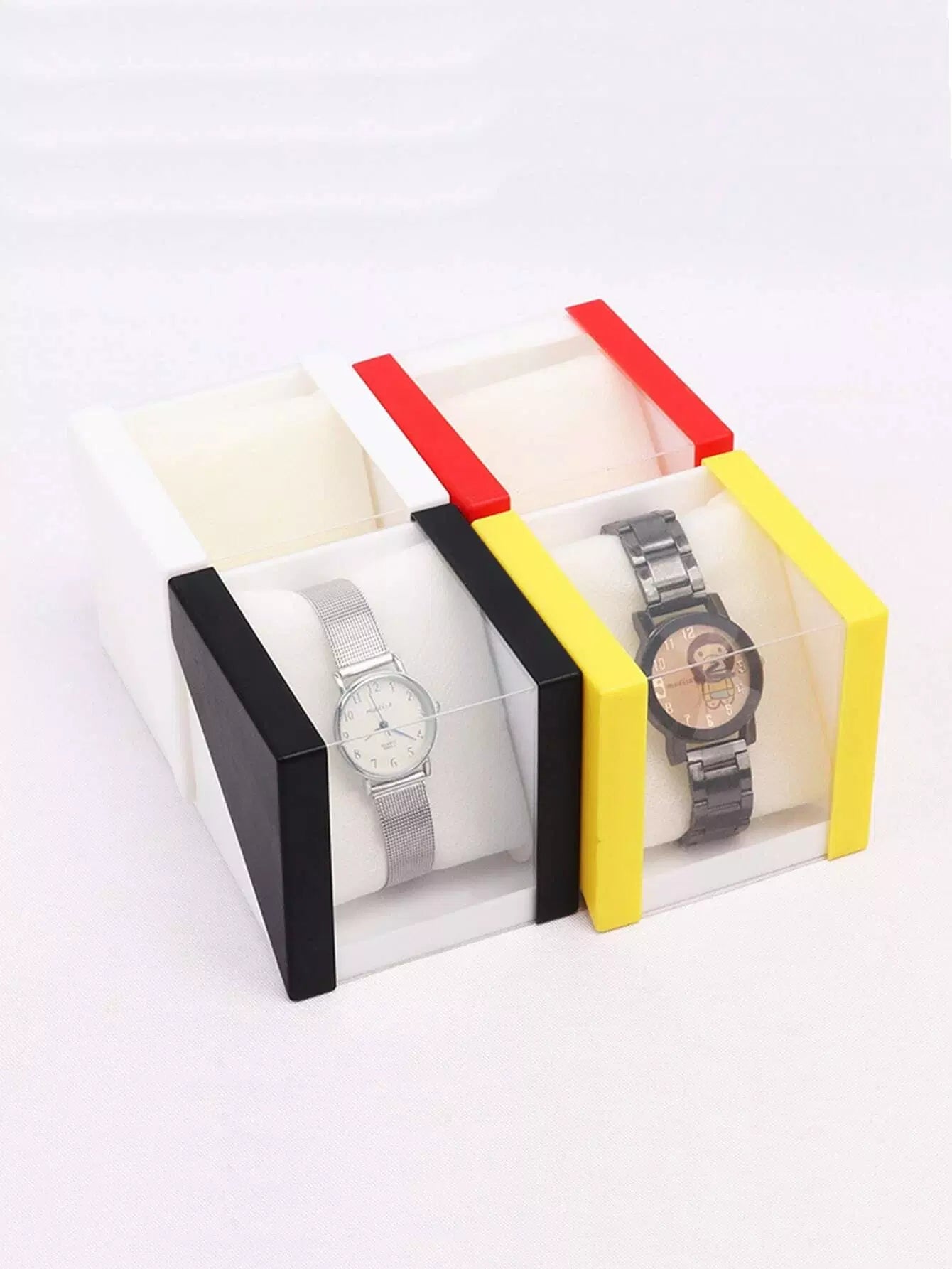 1pc Random Color Watch Storage Box Beisat