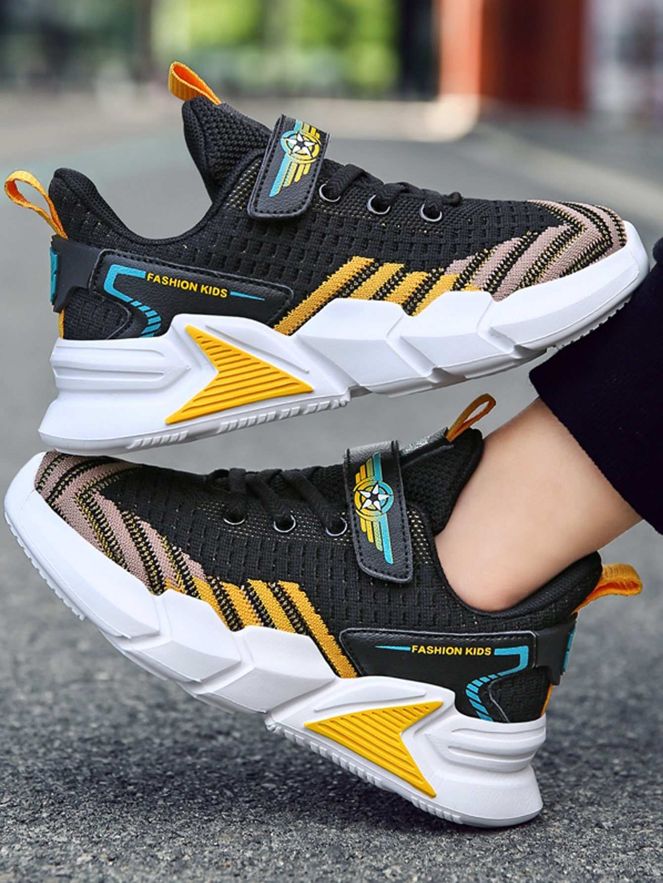 Color block chunky sneakers clearance