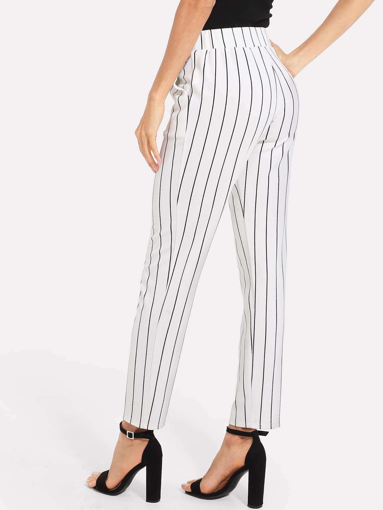 Pinstripe cigarette pants online